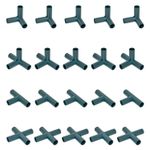 Woodside 11mm Plastic Tomato Greenhouse Frame Connector Supports, 20 Pack
