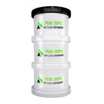 Power Tower - 3 Compartments | Vitamin Container | Pillbox | Tablet Holder
