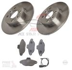 Fiat 500 Front Brake Discs and Pads 1.2 PETROL ONLY 2008 -2015 SOLID OE QUALITY