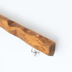Live Edge Stair Rail | Solid Wood with Round Chrome Brackets
