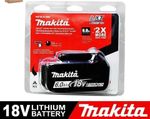 Genuine Makita 18V 6.0Ah Li-ion Lithium-Ion Battery BL1860B LXT UK