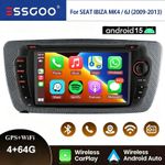 Apple Carplay For SEAT IBIZA 6J 2009-2013 Android 15 BT Car Stereo Radio GPS NAV