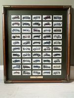 Original 1922 Lambert & Butler Motor Cars Cigarette Card Set Framed