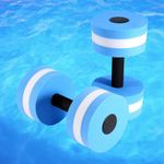 2pcs Aqua Fitness Dumbbells EVA Water Aerobic Pool Exercise Barbell