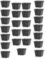 PondH2o 7" Square Aquatic Plastic Slotted Mesh Pond Plant Flower Basket, 25 Pack
