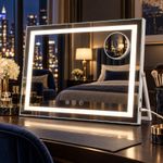 Hollywood LED Vanity Mirror Smart Memory Dimmable 3 Color Modes USB charging