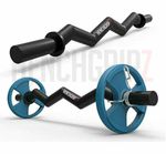 HENCHGRIPZ Thick Grip EZ CURL BAR Fat 2" LOG FAT AXLE BAR - OLYMPIC 4FT Barbell