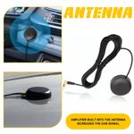 SMB Aerial FM DAB Antenna Windscreen Window Car Internal Glass Mount Radio 3M 1x