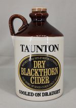 EXCELLENT VINTAGE TAUNTON DRY BLACKTHORN CIDER CERAMIC PUB BAR BEER PUMP HEAD