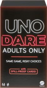 UNO Dare Adults Only, UK English Version, Card Game for Game Night