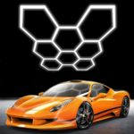 5-14x Hexagon LED Ceiling Lighting Car Detail Retail Garage Workshop Wall Lights
