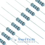 1W Metal Oxide Film Power Resistors 5% Tolerance - 10r to 100K