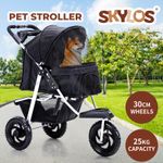Skylos Pet Stroller Pram Dog Carrier Trailer Strollers 3 Wheels Foldable Large
