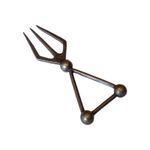 ANTIQUE 'CHRISTOPHER DRESSER' DESIGN BREAD FORK BY WALKER & HALL