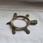 Brass Turtle: Egg Holder. Home Decor Feng Shui Ornament Office Paperweight