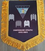 DUNFERMLINE ATHLETIC 1970'S-1980'S COLOUR PENNANT