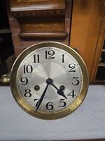 Antique Wall Clock Mechanism For Spares And Repair I Don't Tested