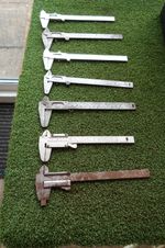7 X USED  VERNIER CALIPERS {see picts ) C