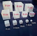 10-50-100 pieces 3D Polystyrene Square Cubes Craft & Modelling Sizes 10mm-90mm
