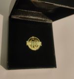 TFL Underground LU Gold coloured 10 Year Service Pin Badge 