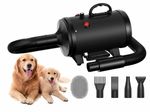 Blanlody 3200W Dog Hair Dryer Blaster Pet Grooming Dryer 3x Nozzles Brush. OB9