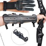 Archery Arm Guard Finger Guard Protective Gloves Recurve Compound Bow Hunting