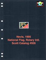 $3.75 Scott Value - 1995 NEVIS National Flag, Rotary International CV MNH NH UMM