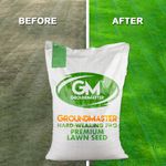 GroundMaster HardWearing Tough Garden Premium Back Lawn Grass Seed Various Sizes