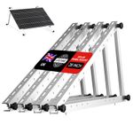 22/28/45 inch Solar Panel Brackets 0-90°Adjustable Frame Shed Boat Ground Mount