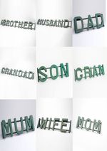 Named Funeral Tributes Foam Letters Family Relative Frames & Stand choice of 33