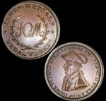 YORKSHIRE BEDALE I O M HALFPENNY TOKEN D&H 12a RARE