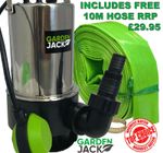 Heavy Duty Submersible Pump 1100W with 10M Hose for Clean or Dirty Flood Water 