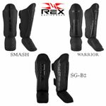 REX Shin Guards MMA Muay Thai Shin Instep Foot Protector Kickboxing Training Pad