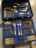 SBS Bestecke Solingen Gold Plated 70pc Cutlery Set