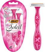 Bic Miss Soleil Disposable Women's Razors, BIC Miss Soleil 4 Count  (Pack of 4)