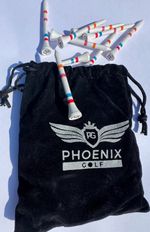 Wooden Bamboo Golf Tees 70mm x 50 With Castle Tees Height Markers 4 in 1  Tee