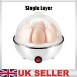 Electric Boiled Eggs White Egg Boiler Cooker Poacher Steamer UK Plug