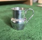STERLING SILVER MINIATURE  /  SMALL CREAM JUG H/M BIRMINGHAM 1910
