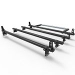 Mercedes Vito 4 Bars Roof Rack Aluminium and Roller Stops 2003 on  DM70LS+A30
