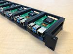 Raspberry Pi 1U Rack Mount 6 Bay PoE Hat Compatible