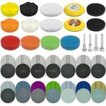 158Pcs 3 Inch Sanding Discs Car Polishing Pads Kit for Drill, 75Mm Wet and Dry S