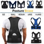 Magnetic Shoulder Brace Posture Corrector Belt Neoprene Back Pain Lumbar Support