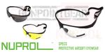Nuprol NP Specs -  Protective Airsoft Glasses  - Black Frame - Free UK Delivery