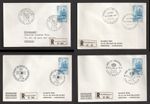Luxembourg Four Small Registered Covers. Robert Schuman Composer