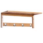 HOMCOM Wall Clothes Rack, 50Lx17Wx20H cm