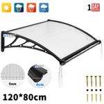 Door Canopy Window Awning Rain Shelter Porch Front Back Outdoor Patio Roof Cover