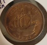 1939 Great Britain Half Penny