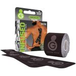 Pack of 3 Green Drop Herb-Infused Precut Kinesiology Tape for Sports & Fitness