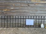 Ball Top Wrought Iron Style Railing Panel 1810mm Wide x 450mm High