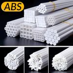 ABS Bar Tube Strip Styrene Rod Tubes Angles Model Scratch Building Plastic Build